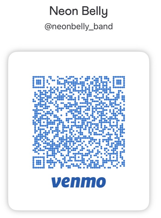 Venmo QR code for Neon Belly @neonbelly_band